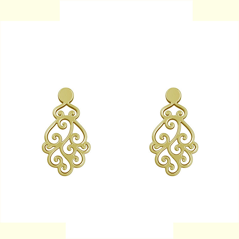 گوشواره طلا 18 عیار زنانه مدوپد مدل اسلیمی کد GA1-12205 گوشواره طلا 18 عیار زنانه مدوپد مدل اسلیمی کد GA1-12205