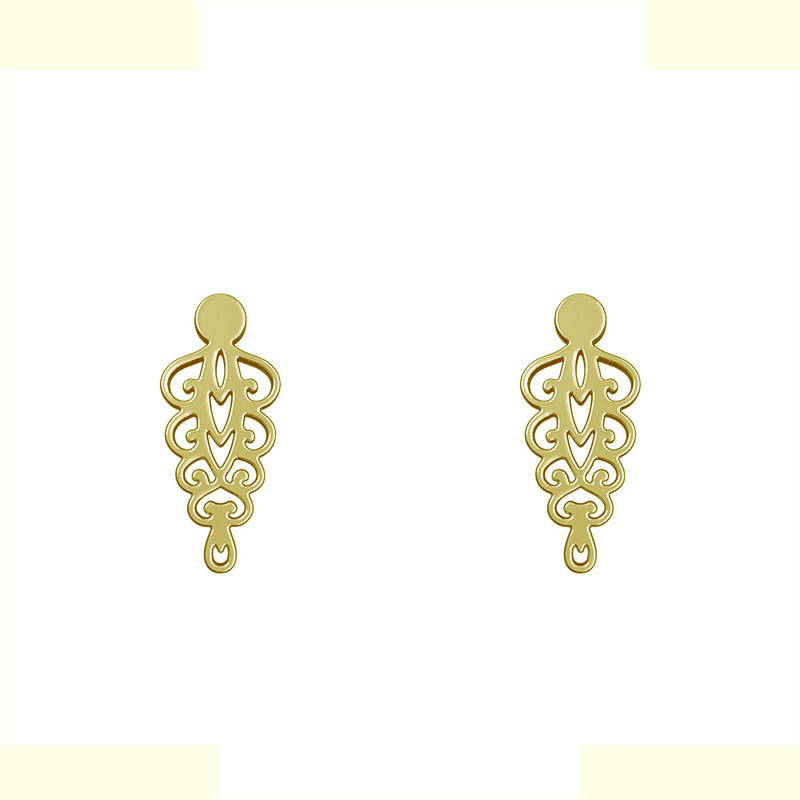 گوشواره طلا 18 عیار زنانه مدوپد مدل اسلیمی کد GA1-12206 گوشواره طلا 18 عیار زنانه مدوپد مدل اسلیمی کد GA1-12206