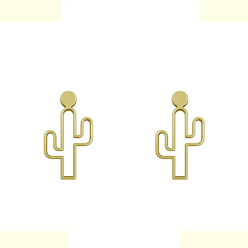 گوشواره طلا 18 عیار زنانه مدوپد مدل کاکتوس کد GA1-12211 گوشواره طلا 18 عیار زنانه مدوپد مدل کاکتوس کد GA1-12211