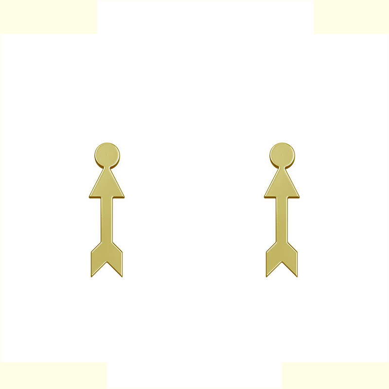 گوشواره طلا 18 عیار زنانه مدوپد مدل فلش کد GA1-12289 گوشواره طلا 18 عیار زنانه مدوپد مدل فلش کد GA1-12289