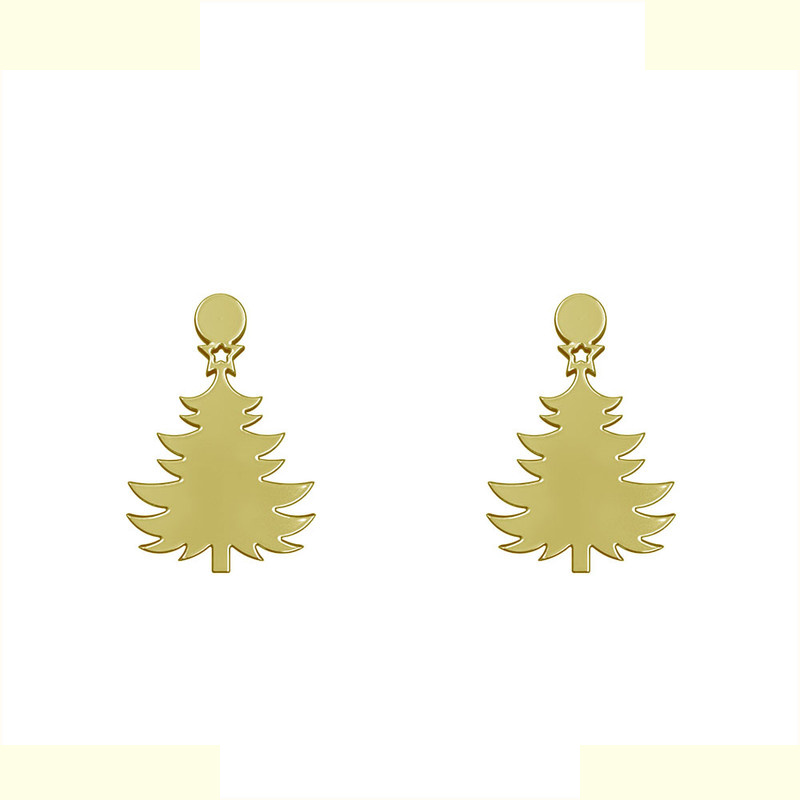 گوشواره طلا 18 عیار زنانه مدوپد مدل درخت کریسمس کد GA1-12327 گوشواره طلا 18 عیار زنانه مدوپد مدل درخت کریسمس کد GA1-12327
