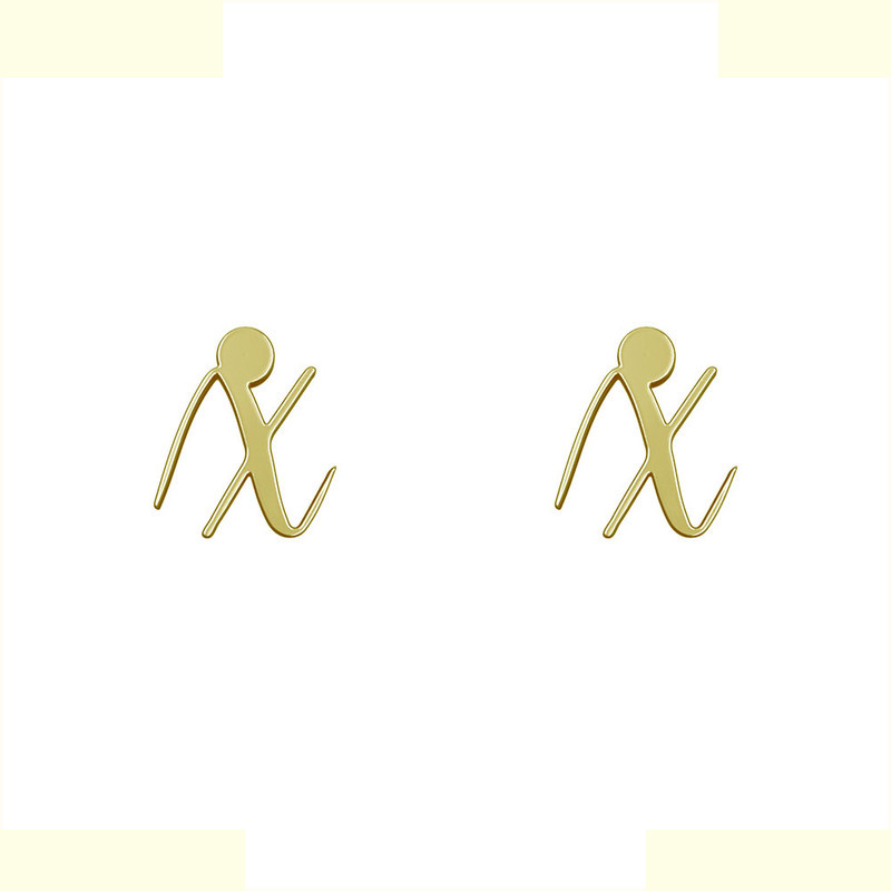 گوشواره طلا 18 عیار زنانه مدوپد مدل حرف x کد GA1-12333 گوشواره طلا 18 عیار زنانه مدوپد مدل حرف x کد GA1-12333