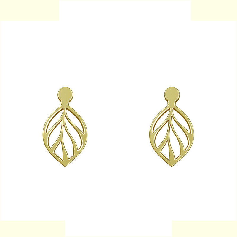 گوشواره طلا 18 عیار زنانه مدوپد مدل برگ کد GA1-12364 گوشواره طلا 18 عیار زنانه مدوپد مدل برگ کد GA1-12364