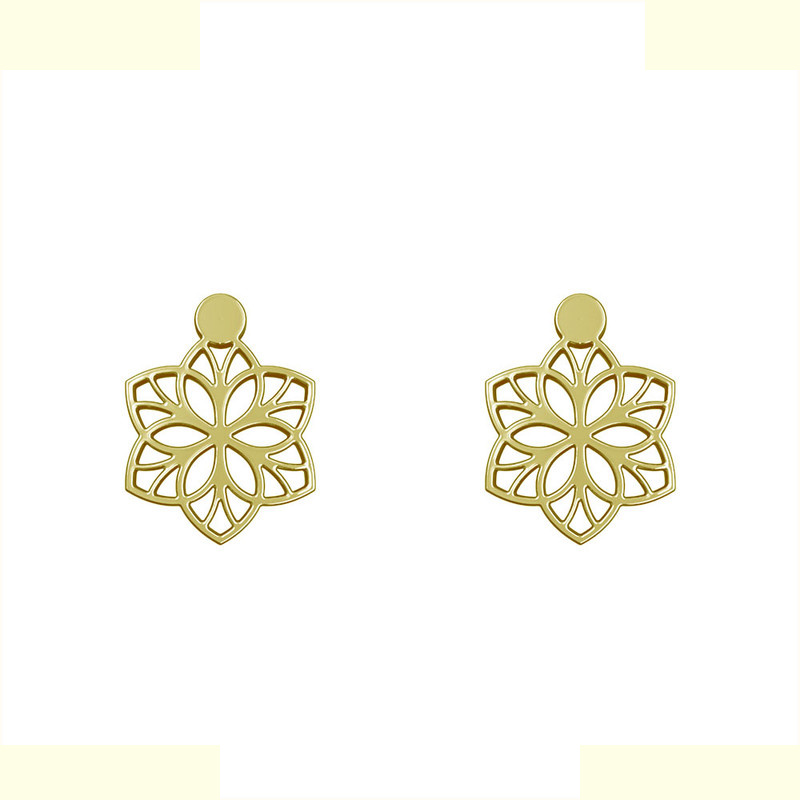 گوشواره طلا 18 عیار زنانه مدوپد مدل گل کد GA1-12383 گوشواره طلا 18 عیار زنانه مدوپد مدل گل کد GA1-12383