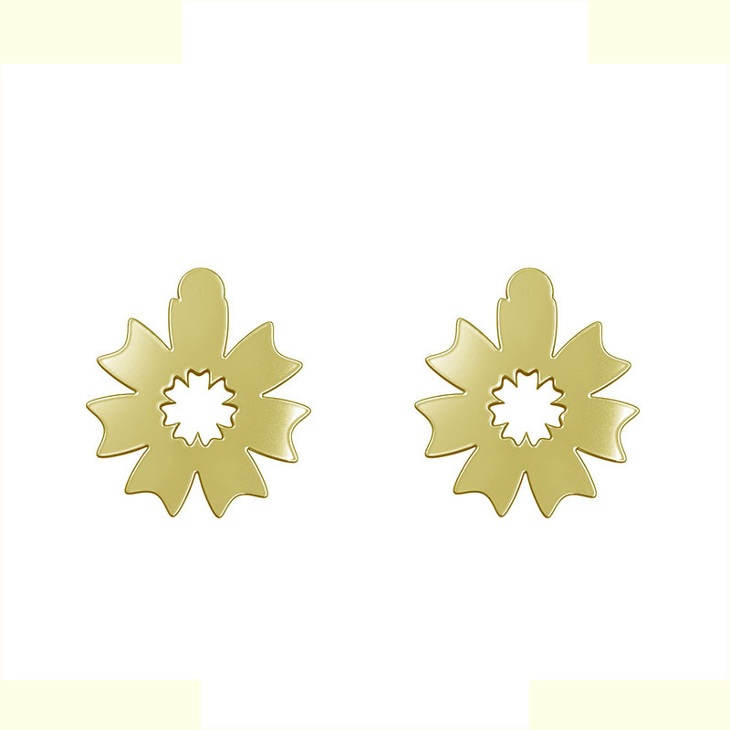 گوشواره طلا 18 عیار زنانه مدوپد مدل گل کد GA1-12410 گوشواره طلا 18 عیار زنانه مدوپد مدل گل کد GA1-12410