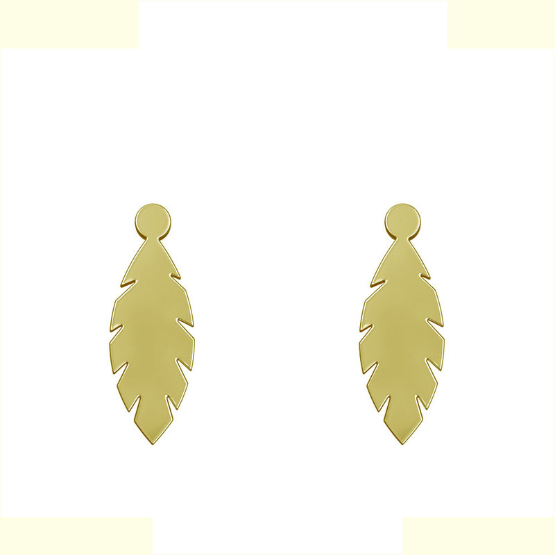 گوشواره طلا 18 عیار زنانه مدوپد مدل برگ کد GA1-12429 گوشواره طلا 18 عیار زنانه مدوپد مدل برگ کد GA1-12429