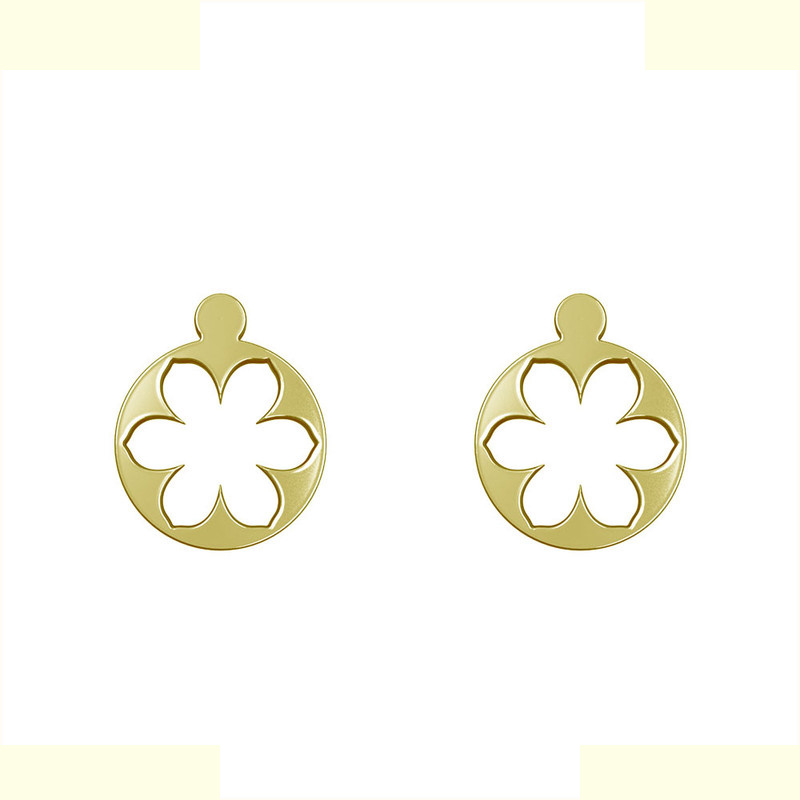 گوشواره طلا 18 عیار زنانه مدوپد مدل گل کد GA1-12456 گوشواره طلا 18 عیار زنانه مدوپد مدل گل کد GA1-12456