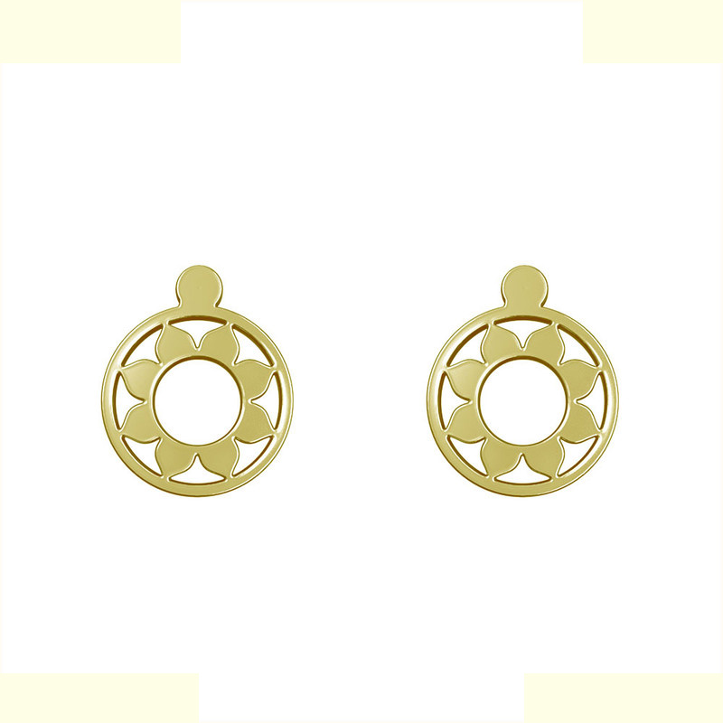 گوشواره طلا 18 عیار زنانه مدوپد مدل گل کد GA1-12473 گوشواره طلا 18 عیار زنانه مدوپد مدل گل کد GA1-12473