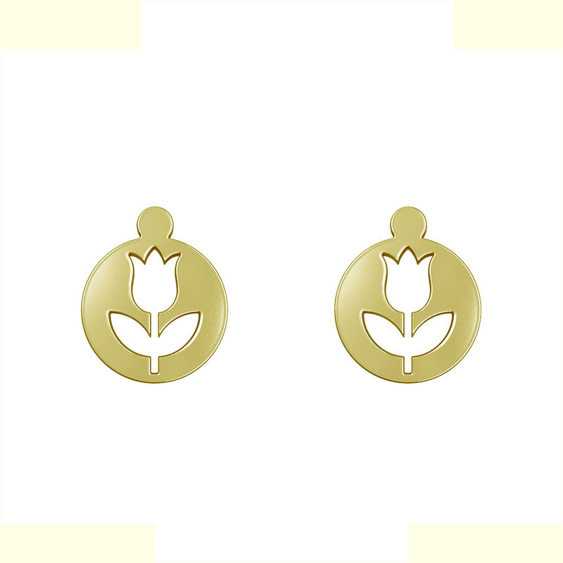 گوشواره طلا 18 عیار زنانه مدوپد مدل گل کد GA1-12477 گوشواره طلا 18 عیار زنانه مدوپد مدل گل کد GA1-12477