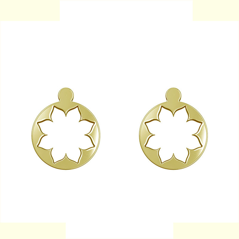 گوشواره طلا 18 عیار زنانه مدوپد مدل گل کد GA1-12493 گوشواره طلا 18 عیار زنانه مدوپد مدل گل کد GA1-12493