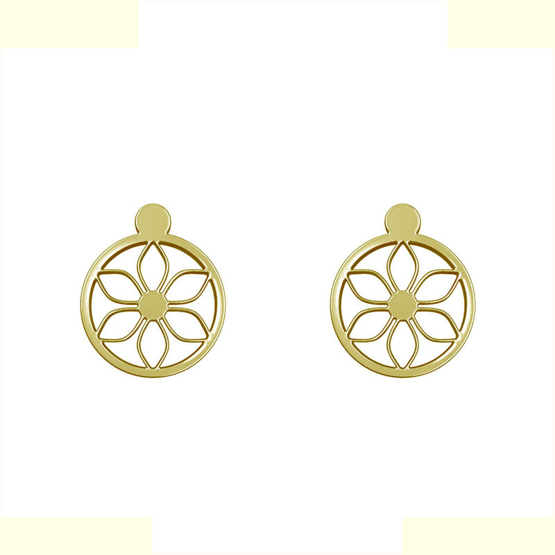 گوشواره طلا 18 عیار زنانه مدوپد مدل گل کد GA1-12496 گوشواره طلا 18 عیار زنانه مدوپد مدل گل کد GA1-12496