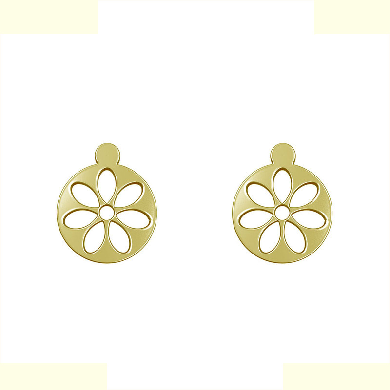 گوشواره طلا 18 عیار زنانه مدوپد مدل گل کد GA1-12498 گوشواره طلا 18 عیار زنانه مدوپد مدل گل کد GA1-12498