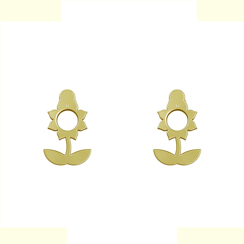 گوشواره طلا 18 عیار زنانه مدوپد مدل گل کد GA1-12511 گوشواره طلا 18 عیار زنانه مدوپد مدل گل کد GA1-12511