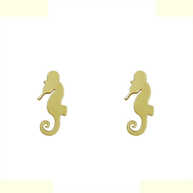 گوشواره طلا 18 عیار زنانه مدوپد مدل اسب آبی کد GA1-12547 گوشواره طلا 18 عیار زنانه مدوپد مدل اسب آبی کد GA1-12547