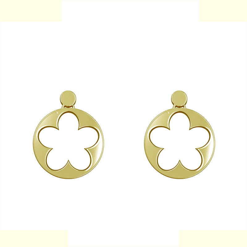 گوشواره طلا 18 عیار زنانه مدوپد مدل گل کد GA1-12550 گوشواره طلا 18 عیار زنانه مدوپد مدل گل کد GA1-12550