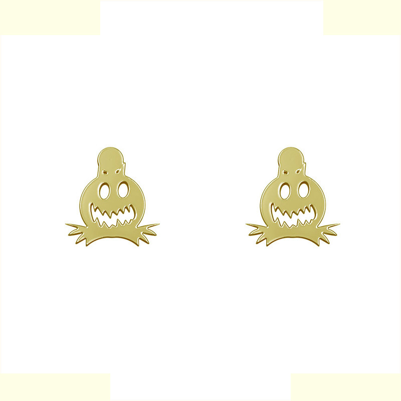 گوشواره طلا 18 عیار زنانه مدوپد مدل هالووین کد GA1-12564 گوشواره طلا 18 عیار زنانه مدوپد مدل هالووین کد GA1-12564