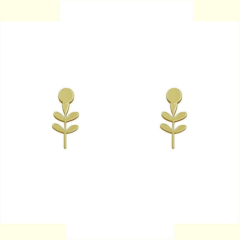 گوشواره طلا 18 عیار زنانه مدوپد مدل برگ کد GA1-12592 گوشواره طلا 18 عیار زنانه مدوپد مدل برگ کد GA1-12592