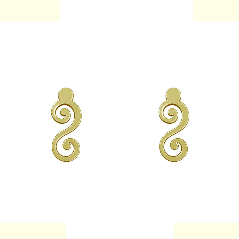 گوشواره طلا 18 عیار زنانه مدوپد مدل اسلیمی کد GA1-12646 گوشواره طلا 18 عیار زنانه مدوپد مدل اسلیمی کد GA1-12646