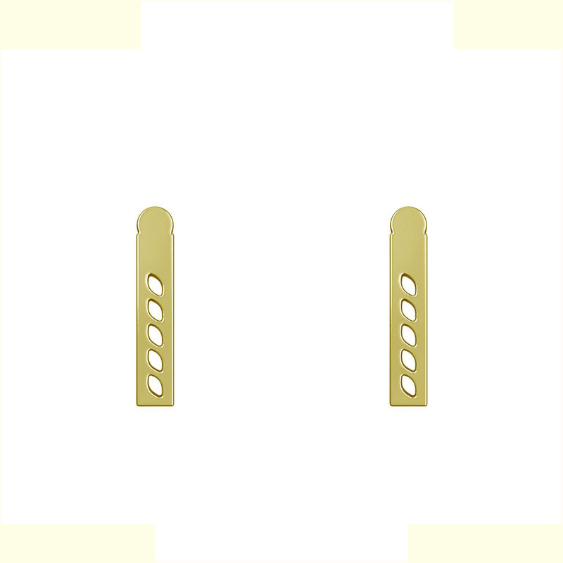 گوشواره طلا 18 عیار زنانه مدوپد مدل مستطیل کد GA1-12689 گوشواره طلا 18 عیار زنانه مدوپد مدل مستطیل کد GA1-12689