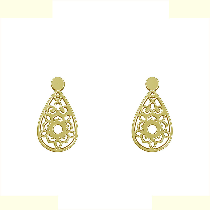 گوشواره طلا 18 عیار زنانه مدوپد مدل گل اسلیمی کد GA1-12716 گوشواره طلا 18 عیار زنانه مدوپد مدل گل اسلیمی کد GA1-12716