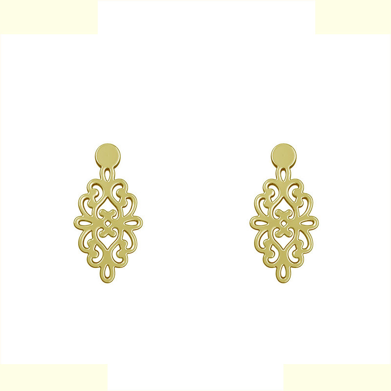 گوشواره طلا 18 عیار زنانه مدوپد مدل اسلیمی کد GA1-12739 گوشواره طلا 18 عیار زنانه مدوپد مدل اسلیمی کد GA1-12739