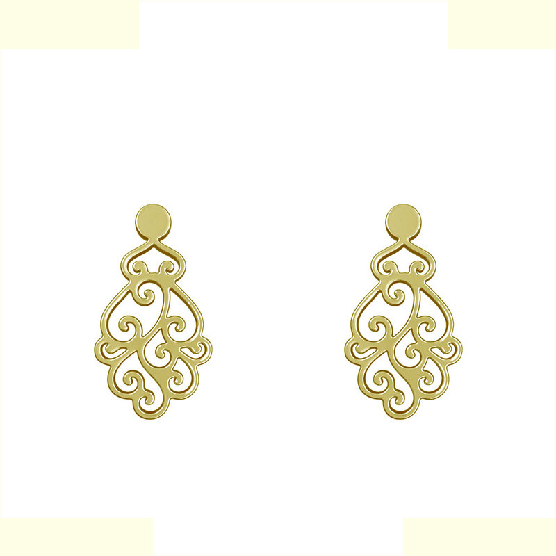 گوشواره طلا 18 عیار زنانه مدوپد مدل اسلیمی کد GA1-12751 گوشواره طلا 18 عیار زنانه مدوپد مدل اسلیمی کد GA1-12751