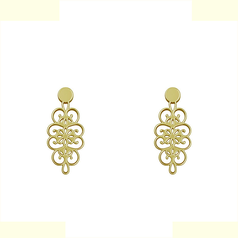 گوشواره طلا 18 عیار زنانه مدوپد مدل اسلیمی کد GA1-12755 گوشواره طلا 18 عیار زنانه مدوپد مدل اسلیمی کد GA1-12755