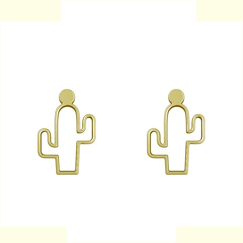 گوشواره طلا 18 عیار زنانه مدوپد مدل کاکتوس کد GA1-12765 گوشواره طلا 18 عیار زنانه مدوپد مدل کاکتوس کد GA1-12765