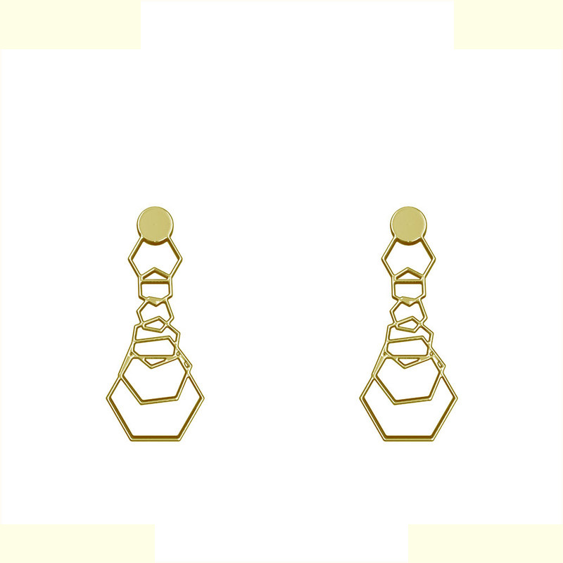 گوشواره طلا 18 عیار زنانه مدوپد مدل حلقه شش ضلعی کد GA1-12769 گوشواره طلا 18 عیار زنانه مدوپد مدل حلقه شش ضلعی کد GA1-12769