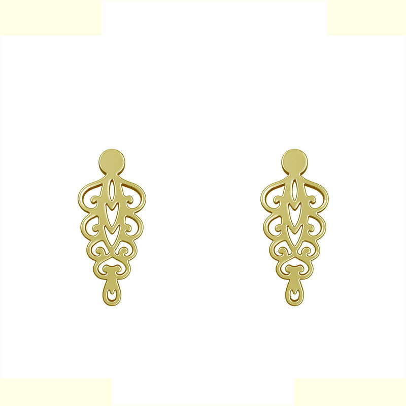 گوشواره طلا 18 عیار زنانه مدوپد مدل اسلیمی کد GA1-12773 گوشواره طلا 18 عیار زنانه مدوپد مدل اسلیمی کد GA1-12773