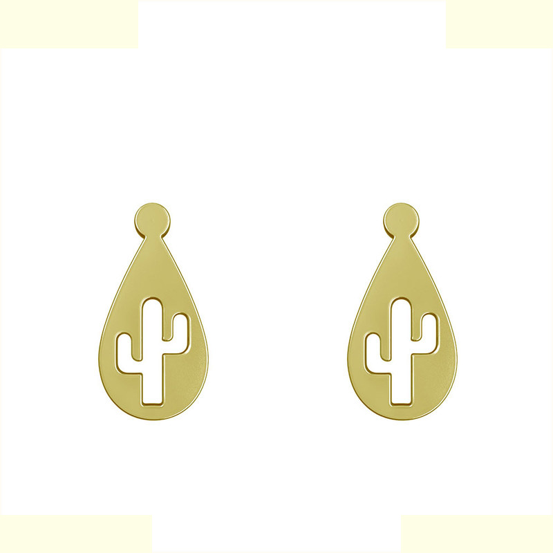 گوشواره طلا 18 عیار زنانه مدوپد مدل کاکتوس کد GA1-12812 گوشواره طلا 18 عیار زنانه مدوپد مدل کاکتوس کد GA1-12812