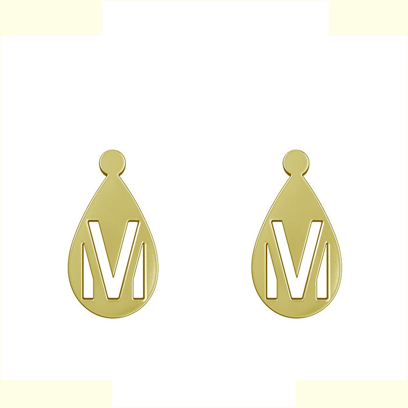 گوشواره طلا 18 عیار زنانه مدوپد مدل حرف M کد GA1-12854 گوشواره طلا 18 عیار زنانه مدوپد مدل حرف M کد GA1-12854