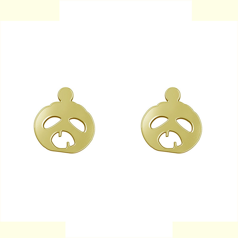 گوشواره طلا 18 عیار زنانه مدوپد مدل هالووین کد GA1-12901 گوشواره طلا 18 عیار زنانه مدوپد مدل هالووین کد GA1-12901