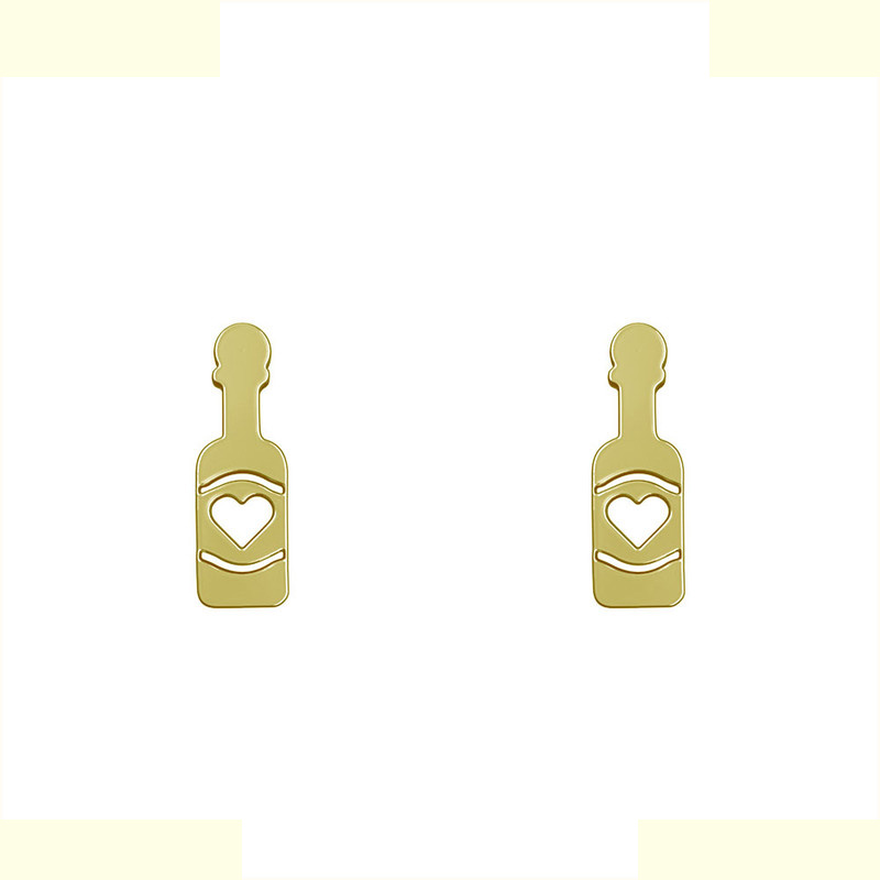 گوشواره طلا 18 عیار زنانه مدوپد مدل بطری کد GA1-12933 گوشواره طلا 18 عیار زنانه مدوپد مدل بطری کد GA1-12933