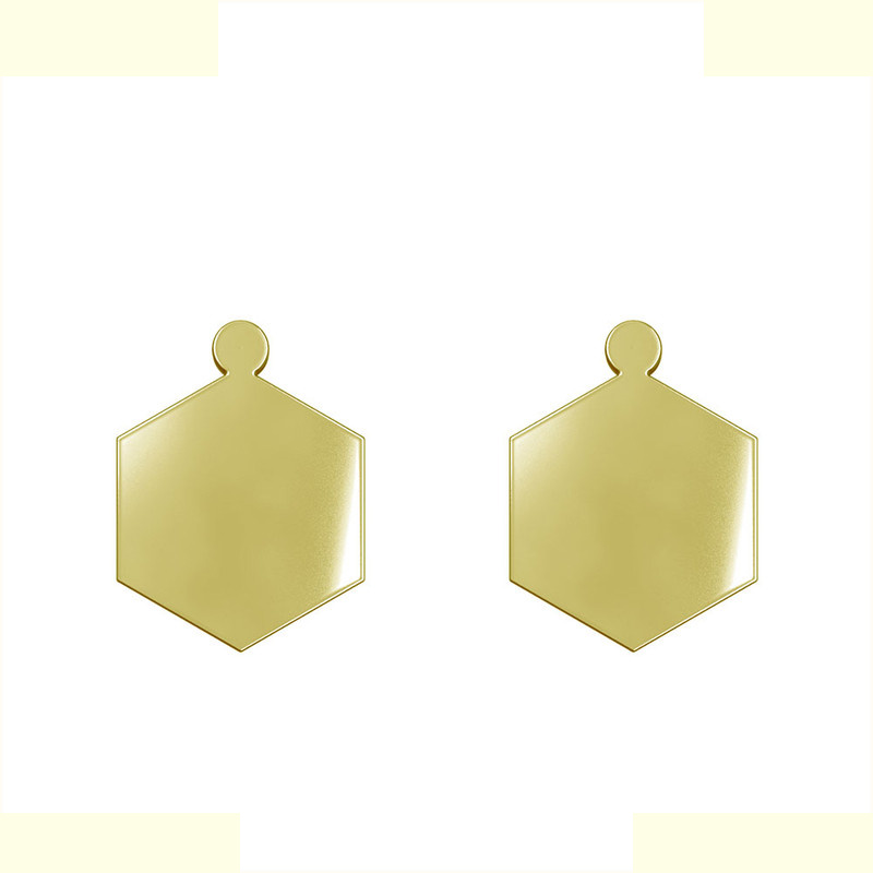 گوشواره طلا 18 عیار زنانه مدوپد مدل شش ضلعی کد GA1-12983 گوشواره طلا 18 عیار زنانه مدوپد مدل شش ضلعی کد GA1-12983