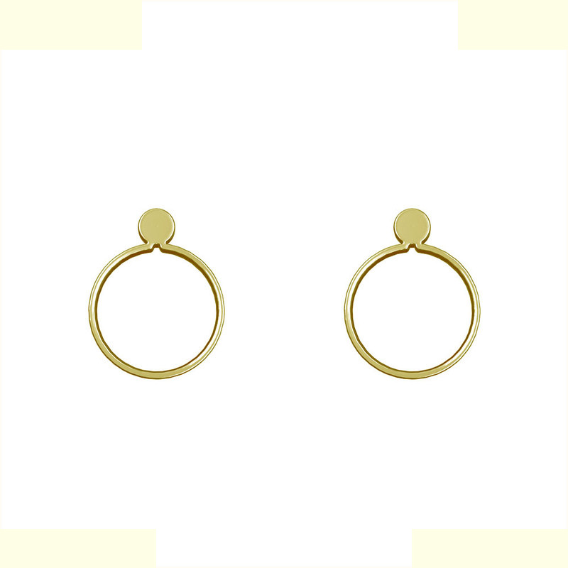 گوشواره طلا 18 عیار زنانه مدوپد مدل دایره کد GA1-13010 گوشواره طلا 18 عیار زنانه مدوپد مدل دایره کد GA1-13010