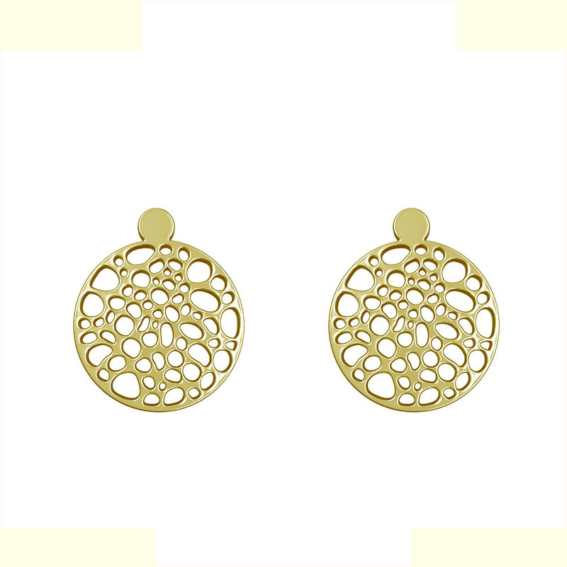 گوشواره طلا 18 عیار زنانه مدوپد مدل دایره کد GA1-13017 گوشواره طلا 18 عیار زنانه مدوپد مدل دایره کد GA1-13017