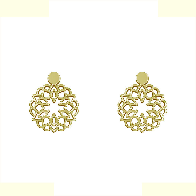 گوشواره طلا 18 عیار زنانه مدوپد مدل گل کد GA1-13055 گوشواره طلا 18 عیار زنانه مدوپد مدل گل کد GA1-13055