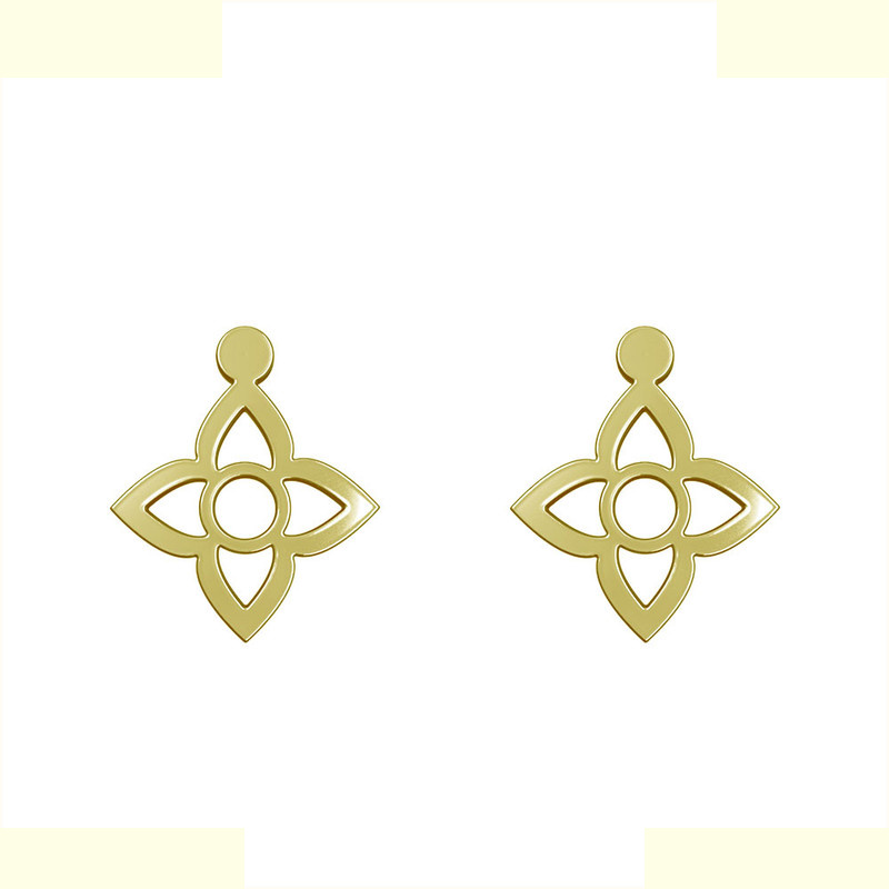 گوشواره طلا 18 عیار زنانه مدوپد مدل گل کد GA1-13062 گوشواره طلا 18 عیار زنانه مدوپد مدل گل کد GA1-13062