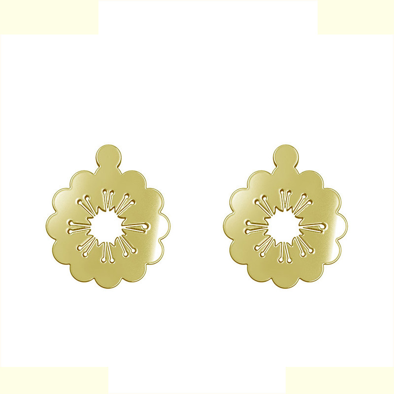 گوشواره طلا 18 عیار زنانه مدوپد مدل گل کد GA1-13065 گوشواره طلا 18 عیار زنانه مدوپد مدل گل کد GA1-13065