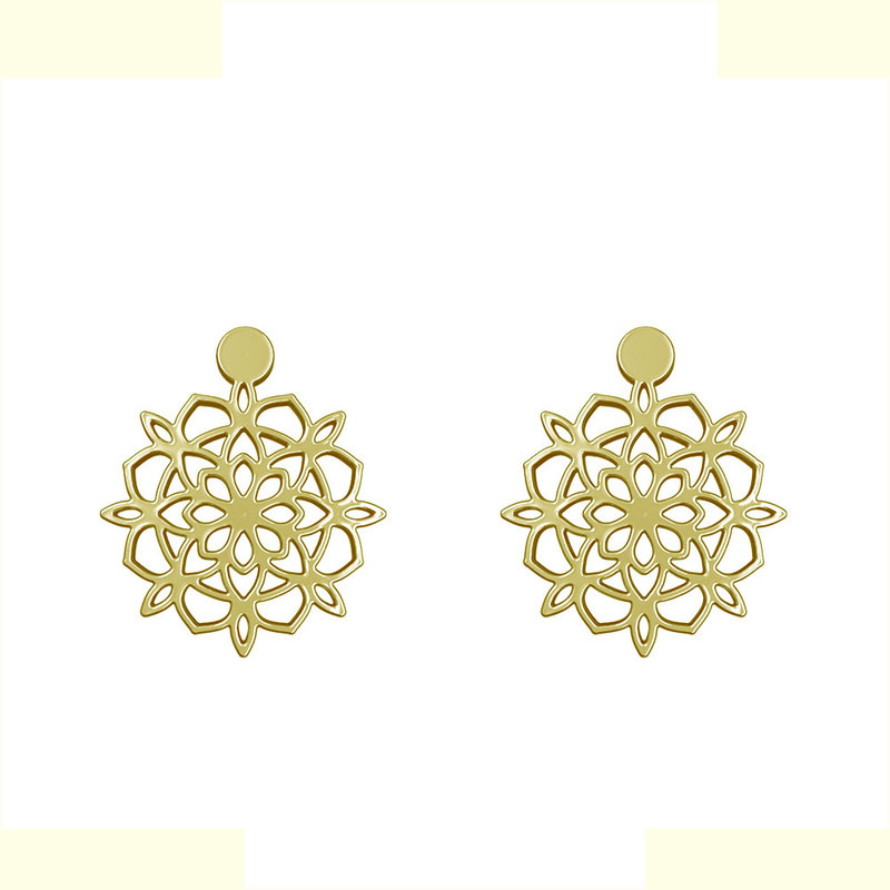 گوشواره طلا 18 عیار زنانه مدوپد مدل اسلیمی کد GA1-13075 گوشواره طلا 18 عیار زنانه مدوپد مدل اسلیمی کد GA1-13075