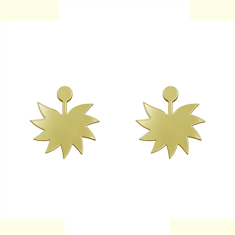 گوشواره طلا 18 عیار زنانه مدوپد مدل برگ کد GA1-13082 گوشواره طلا 18 عیار زنانه مدوپد مدل برگ کد GA1-13082