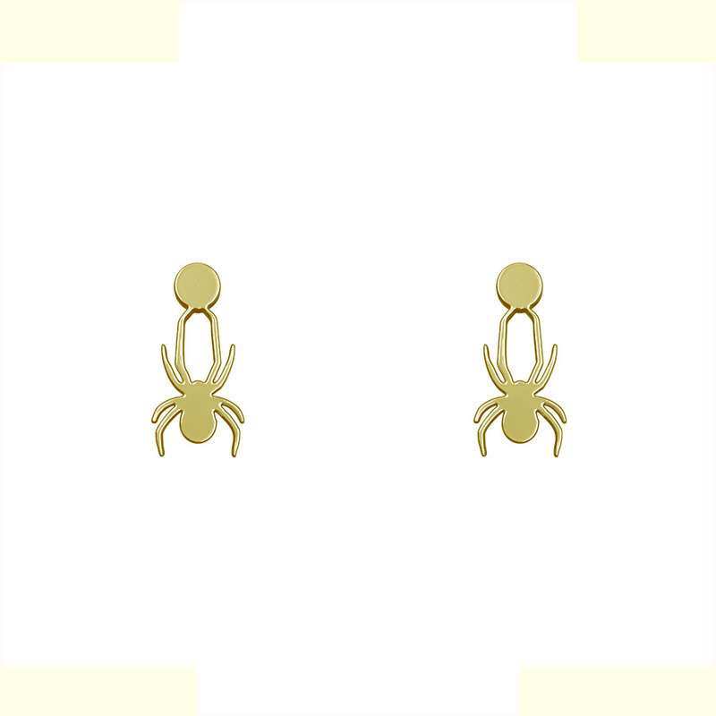 گوشواره طلا 18 عیار زنانه مدوپد مدل عنکبوت کد GA1-13101