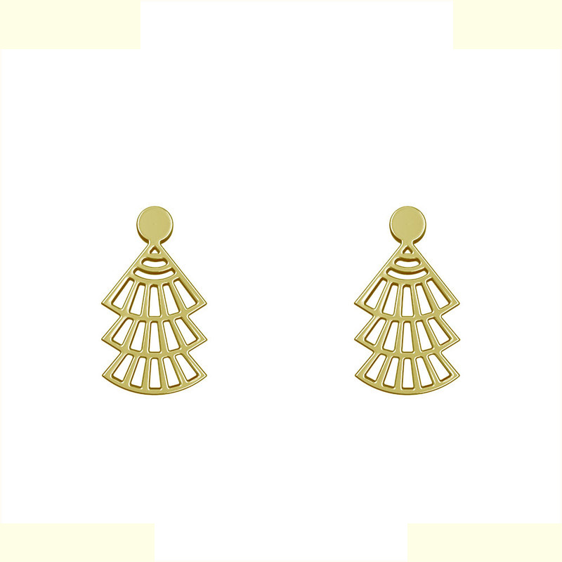 گوشواره طلا 18 عیار زنانه مدوپد مدل هندسی کد GA1-13283 گوشواره طلا 18 عیار زنانه مدوپد مدل هندسی کد GA1-13283