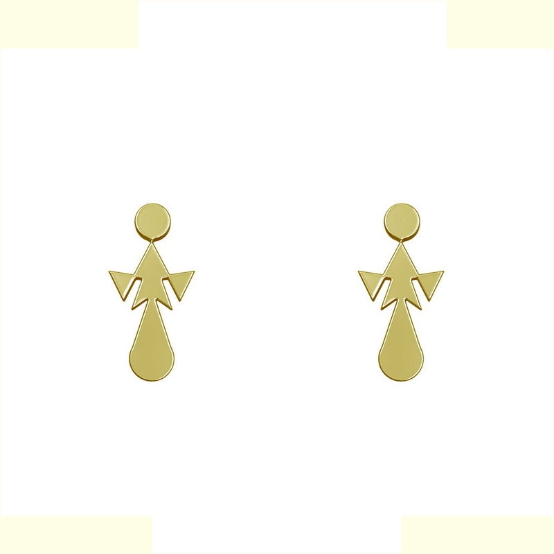 گوشواره طلا 18 عیار زنانه مدوپد مدل هندسی کد GA1-13302 گوشواره طلا 18 عیار زنانه مدوپد مدل هندسی کد GA1-13302