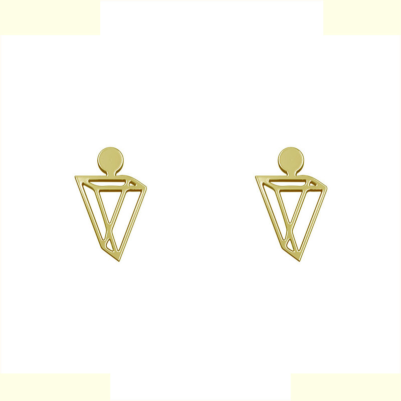 گوشواره طلا 18 عیار زنانه مدوپد مدل هندسی کد GA1-13359 گوشواره طلا 18 عیار زنانه مدوپد مدل هندسی کد GA1-13359