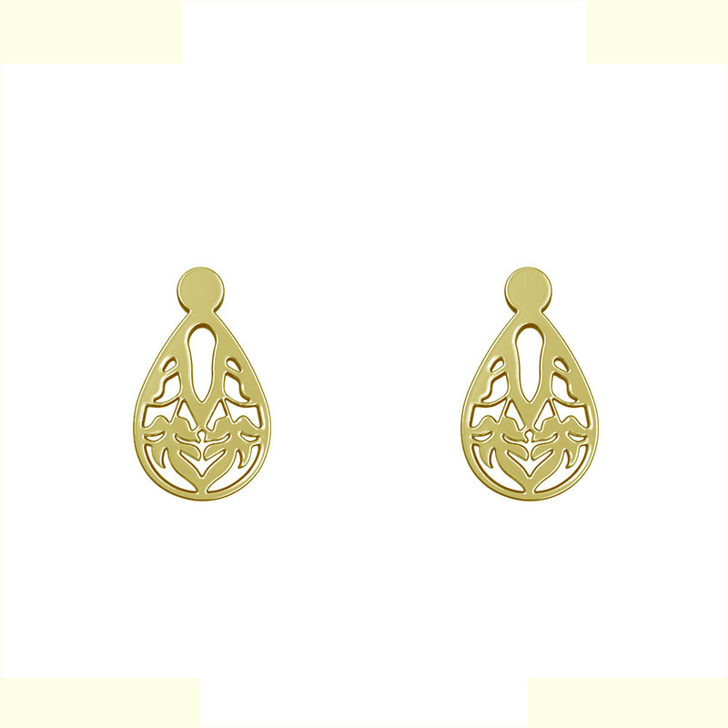 گوشواره طلا 18 عیار زنانه مدوپد مدل هندسی کد GA1-13406 گوشواره طلا 18 عیار زنانه مدوپد مدل هندسی کد GA1-13406