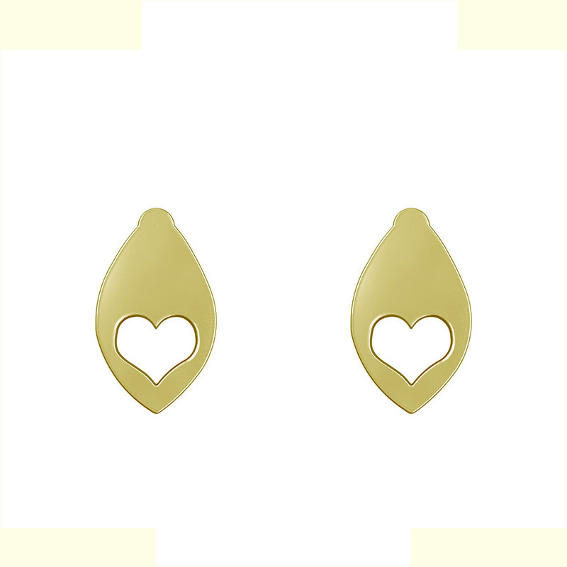 گوشواره طلا 18 عیار زنانه مدوپد مدل قلب کد GA1-13449 گوشواره طلا 18 عیار زنانه مدوپد مدل قلب کد GA1-13449