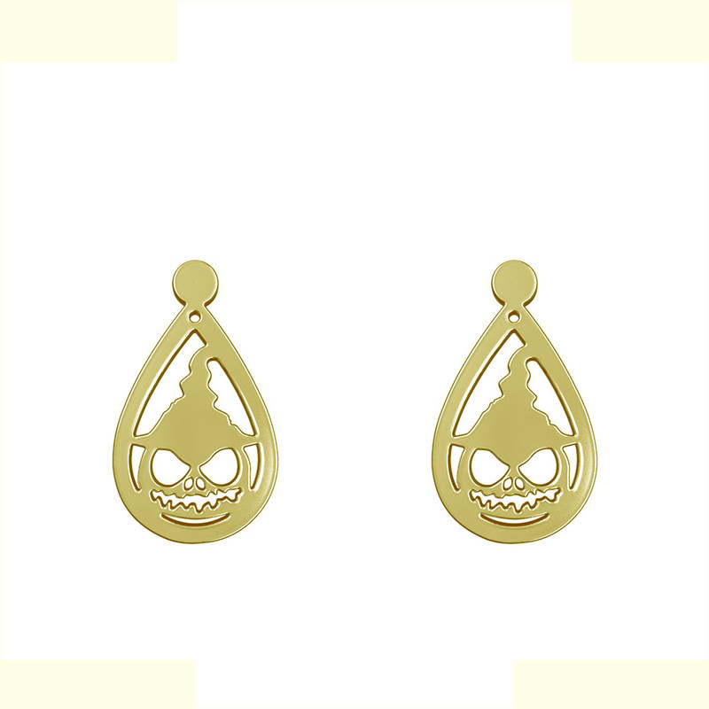 گوشواره طلا 18 عیار زنانه مدوپد مدل هالووین کد GA1-13534 گوشواره طلا 18 عیار زنانه مدوپد مدل هالووین کد GA1-13534