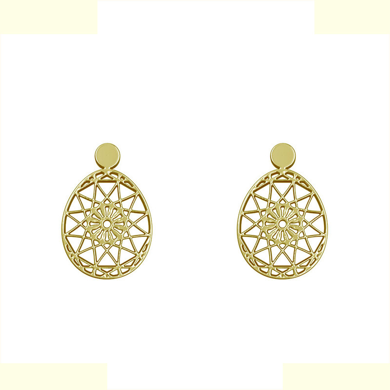 گوشواره طلا 18 عیار زنانه مدوپد مدل هندسی کد GA1-13569 گوشواره طلا 18 عیار زنانه مدوپد مدل هندسی کد GA1-13569